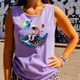 Astronaut Reading Book In Space Books Lover Bookworm Comfort Colors Tank Top Lagoon