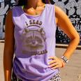 Audio Book Reader Book Lover Raccoon I Read With My Ears Comfort Colors Tank Top Lagoon