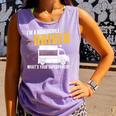 Awesome Bookmobile Driver What's Your Superpower Book Wagon Comfort Colors Tank Top Lagoon