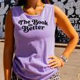 The Book Was Better Book Lover Reading Premium Tri-Blend Comfort Colors Tank Top Lagoon