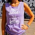 The Book Was Better Reader Teacher Librarian Reading Lovers Comfort Colors Tank Top Lagoon