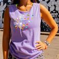 Book Dandelion Reading Lover Bookworm Bookish Librarian Read Comfort Colors Tank Top Lagoon