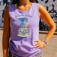 A Book A Day Keeps Reality Away Premium Tri-Blend Comfort Colors Tank Top Lagoon