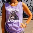 Book Dragon Book Lover Bookworm Book Reader Librarian Comfort Colors Tank Top Lagoon