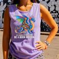 Be a Book Dragon Reading Comfort Colors Tank Top Lagoon