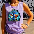 Book Dragon Reading Lover Comfort Colors Tank Top Lagoon