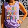Book Fair Vibes Groovy Retro School Reading Nostalgic Comfort Colors Tank Top Lagoon