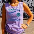 Book Girl Summer Bookish Beach Comfort Colors Tank Top Lagoon