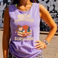Book Hangover Survivor Reading Humor Librarian Bibliophiles Comfort Colors Tank Top Lagoon