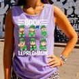 Book Leprechaun St Patrick's Day Library Librarian Reading Comfort Colors Tank Top Lagoon