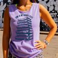 Book Lover Bookish Reader Bibliophile Book Nerd Titles Comfort Colors Tank Top Lagoon
