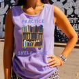 Book Lover Pun Practice Shelf-Care Comfort Colors Tank Top Lagoon