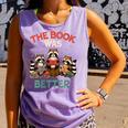 Book Lover Racoon Reading Bookish The Book Was Better Comfort Colors Tank Top Lagoon