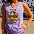 Book Lover Racoon Reading Bookish Library Read Books Be Kind Comfort Colors Tank Top Lagoon