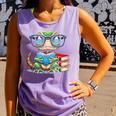 Book Lover Reading Iguana Comfort Colors Tank Top Lagoon