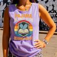 Book And Pajamas Reading Bedtime Comfort Colors Tank Top Lagoon