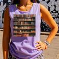 Book Book Shelves Library Comfort Colors Tank Top Lagoon