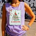 All Booked For Christmas Book Xmas Tree Coquette Bow Lights Comfort Colors Tank Top Lagoon