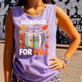 All Booked For Fall Book Pumpkin Autumn Thanksgiving Teacher Comfort Colors Tank Top Lagoon