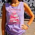 All Booked For Valentine Books Lover Teacher Floral Comfort Colors Tank Top Lagoon