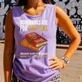 Bookmarks Are For Quitters Book Lover Saying Comfort Colors Tank Top Lagoon