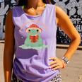 Bookmarks Are For Quitters Frog Reading Book Graphic Comfort Colors Tank Top Lagoon
