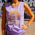 Bookmarks Are For Quitters Reading Book Lovers Comfort Colors Tank Top Lagoon