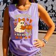 Books And BER Months Fall Librarian Reading Halloween Comfort Colors Tank Top Lagoon
