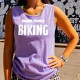 Books Coffee Biking Comfort Colors Tank Top Lagoon