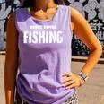 Books Coffee Fishing Comfort Colors Tank Top Lagoon