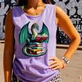 Books Dragon Reading Book Lover Comfort Colors Tank Top Lagoon Books Dragon Reading Book Lover Comfort Colors Tank Top Lagoon