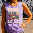Books Are My Happy Place Comfort Colors Tank Top Lagoon