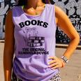 Books The Original Handheld Device Book Lover Comfort Colors Tank Top Lagoon