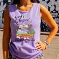 Books Original Handheld Device Reader Literacy Book Lover Comfort Colors Tank Top Lagoon