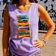 Books Painting Colorful Art Abstract Graphic Books Comfort Colors Tank Top Lagoon