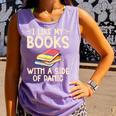 I Like My Books With a Side Of Panic Thriller Comfort Colors Tank Top Lagoon