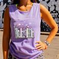 The Bookshelf Of a Hopeless Romantic Rom-Com Reading Bookish Comfort Colors Tank Top Lagoon