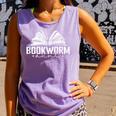 Bookworm Aunt Reading Lover Comfort Colors Tank Top Lagoon