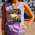Bookworm If It Involves Books And Tea Lover Reading Premium Tri-Blend Comfort Colors Tank Top Lagoon