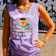 Bookworm Tees Drink Coffee Read Books Be Happy Comfort Colors Tank Top Lagoon Bookworm Tees Drink Coffee Read Books Be Happy Comfort Colors Tank Top Lagoon