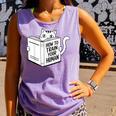 Cat Book Humor How To Train Your Human Comfort Colors Tank Top Lagoon