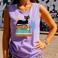 Cat And Books Retro Midcentury Mid Century Aesthetic Comfort Colors Tank Top Lagoon Cat And Books Retro Midcentury Mid Century Aesthetic Comfort Colors Tank Top Lagoon