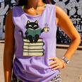 Cat Reading Book Comfort Colors Tank Top Lagoon Cat Reading Book Comfort Colors Tank Top Lagoon
