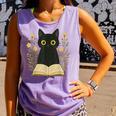 Cat Reading Book Flowers Comfort Colors Tank Top Lagoon Cat Reading Book Flowers Comfort Colors Tank Top Lagoon