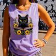 Cat For Women Book Lover Cute Cat And Book Comfort Colors Tank Top Lagoon