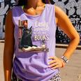 Cats And Books Book & Cat Lover Easily Distracted By Comfort Colors Tank Top Lagoon