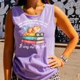 Cats And Books Easily Distracted By Book & Cat Lover Men Women Kids Comfort Colors Tank Top Lagoon