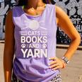 Cats Books And Yarn Crocheter Crocheting Comfort Colors Tank Top Lagoon Cats Books And Yarn Crocheter Crocheting Comfort Colors Tank Top Lagoon