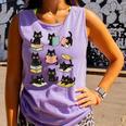 Cats Reading Books Cat Lover Comfort Colors Tank Top Lagoon