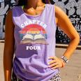 Chapter Four Book Reading 4th Birthday 4 Year Old Comfort Colors Tank Top Lagoon